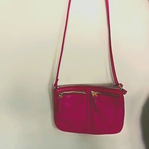 Fossil crossbody pink purse